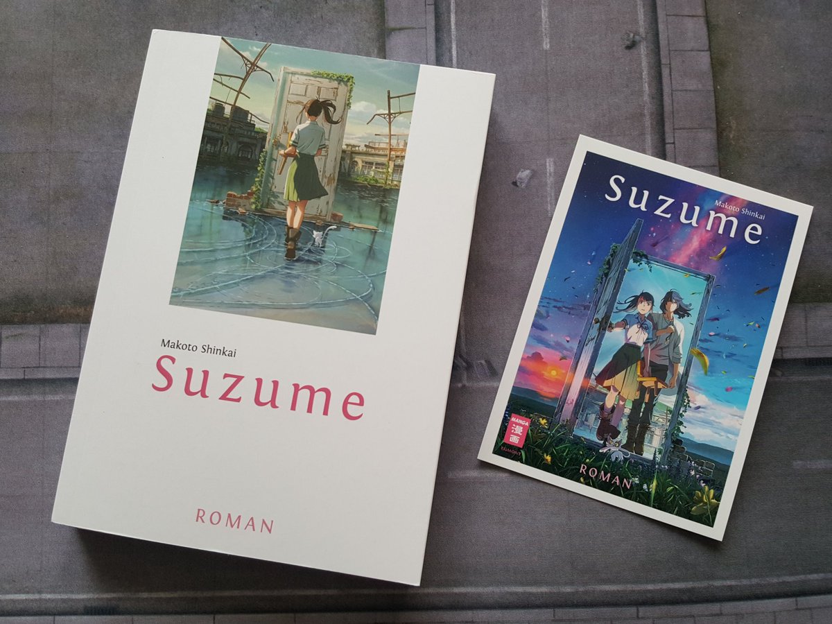 heute kam endlich der Roman ich warte auch auf den Film in der ce. aber leider wird das Buch erstmal beiseite kommen bis mein Umzug irgendwann mal beendet ist. was gefühlt  im Sommer seien wird.
#suzume #roman #bookstagram #booktip #Books  #reading #lesen #anime #love #liebe