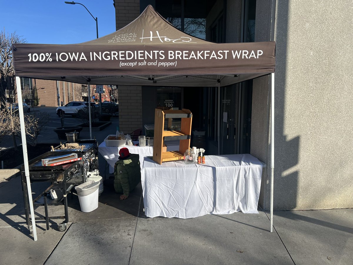 We are ready! See you soon!! #localfarmglobalflavor #dsm #farmtotable #organicbreakfastwrap <a href="/eastvillagedsm/">Historic East Village</a>
