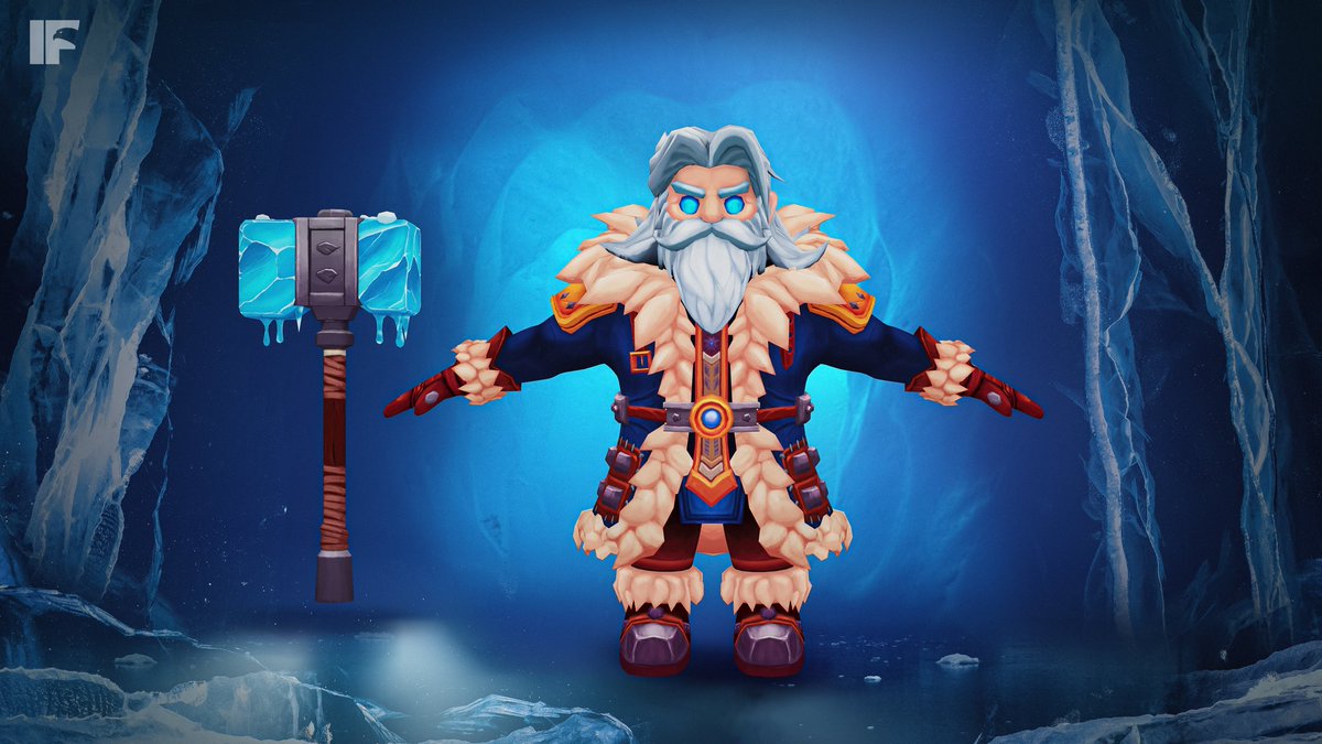 InnovaFalcon's tweet photo. The true beauty of hand painted textures is amazing when made well! 

Take a look at our recent projects that implements that! Ice king with his Ice hammer! 

#roblox #robloxdev https://t.co/u1XCAyuWjn