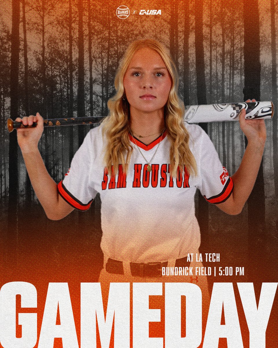 Day ✌️

🆚 La Tech
⏰ 5:00 p.m.
📍Ruston
🏟️ Bundrick Field

#EatEmUpKats
🔗 linktr.ee/SamHoustonSB