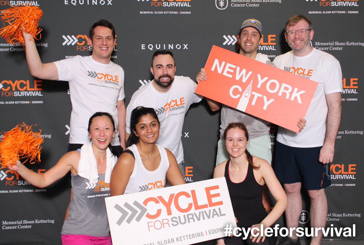 TeamOvary_MSK's tweet photo. Amazing showing by Team Ovary @Cycle4Survival to raise money for research and awareness for rare cancers! @BillzamMD @sushmitabg @tsialater @DonohoeFionan @RyanKahnMD1 @SarahAndres @TeamOvary_MSK @TeamEndo_MSK https://t.co/Vi1PjyBr6y