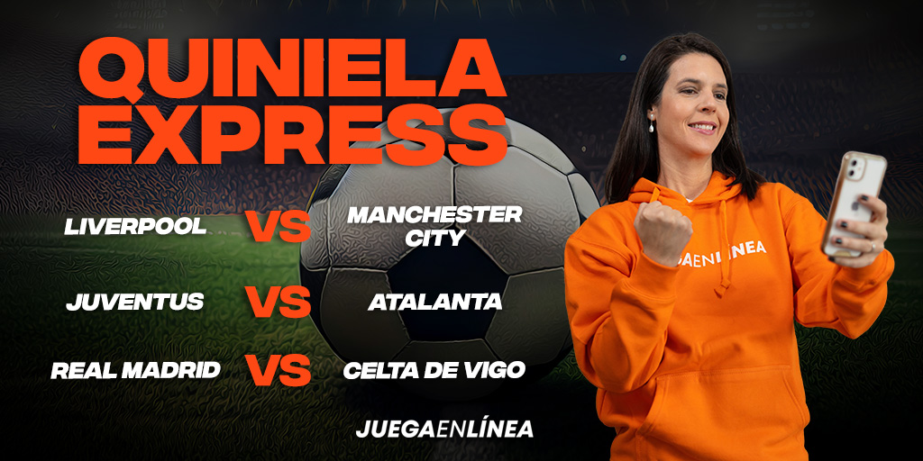 JuegaEnLinea's tweet photo. #QuinielaExpress

Pronostica el ganador (ó empate) en cada juego

#Liverpool 🆚 #ManCity
#Juventus 🆚 #Atalanta
#RealMadrid 🆚 #Celta

Condiciones:
Dar RT➕MeGusta
✅Comenta pronosticos y usuario
1⃣ comentario por usuario activo
💲1⃣0⃣0⃣ a repartir entre 5 ganadores
hasta 11:45AM https://t.co/RF7V8MDsZ4