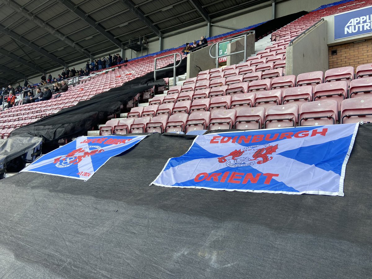 EdinburghOrient's tweet photo. ⚽️ #EdinburghOrient are here @DWStadium @SaltireOrient https://t.co/EUjs7Uj6TF