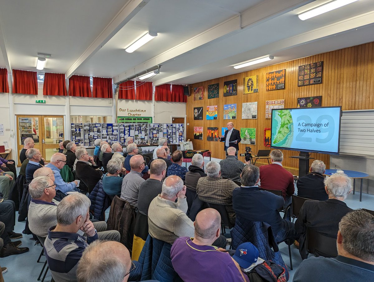 Gallipoli100's tweet photo. Steve Warburton @somme95 finishes off our conference today with his talk on the 29 Division entitled "A Game of Two Halves". https://t.co/h4o1VCGpnG