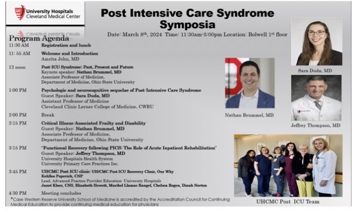 UH PCCM Fellowship (@uhpulmcrit) on Twitter photo Huge thank you to Dr. Brummel, Dr. Duda, Dr. Thompson, and Kehllee Popovich for sharing their work at our Post Intensive Care Unit Symposium! <a href="/OSUPCCM_Fellows/">Ohio State Pulmonary Critical Care Fellowship</a> <a href="/OSUWexMed/">The Ohio State University Wexner Medical Center</a> <a href="/CCF_PCCM/">CCF Pulmonary and Critical Care Fellows</a> <a href="/ClevelandClinic/">Cleveland Clinic</a> <a href="/cwru/">Case Western Reserve</a> <a href="/CWRUSOM/">CWRU School of Medicine</a> <a href="/UHhospitals/">University Hospitals</a> #ohio #pccm #collaboration Huge thank you to Dr. Brummel, Dr. Duda, Dr. Thompson, and Kehllee Popovich for sharing their work at our Post Intensive Care Unit Symposium! <a href="/OSUPCCM_Fellows/">Ohio State Pulmonary Critical Care Fellowship</a> <a href="/OSUWexMed/">The Ohio State University Wexner Medical Center</a> <a href="/CCF_PCCM/">CCF Pulmonary and Critical Care Fellows</a> <a href="/ClevelandClinic/">Cleveland Clinic</a> <a href="/cwru/">Case Western Reserve</a> <a href="/CWRUSOM/">CWRU School of Medicine</a> <a href="/UHhospitals/">University Hospitals</a> #ohio #pccm #collaboration