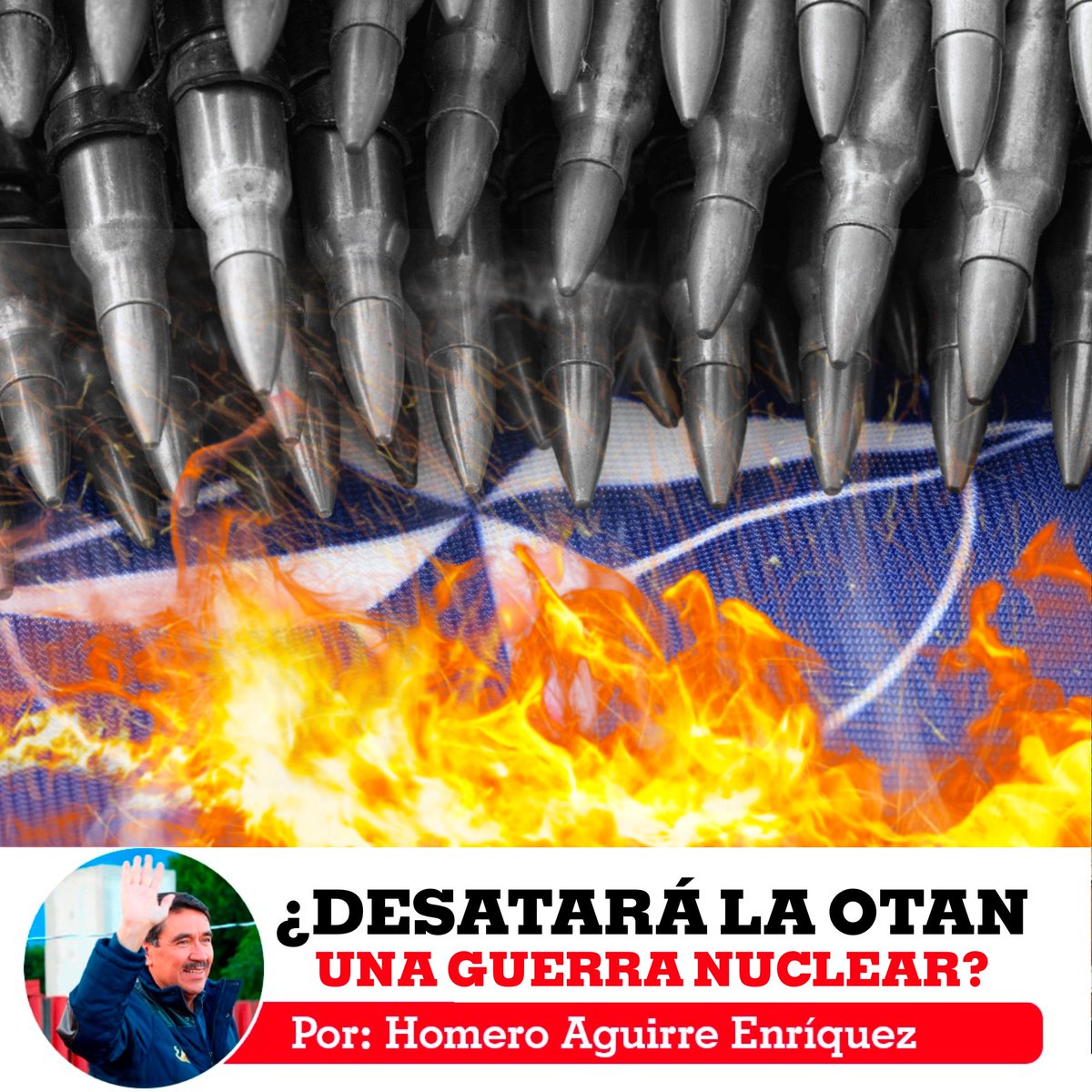 HomeroAE's tweet photo. ¿Desatará la OTAN una guerra nuclear? "¿Habrá quien confíe en su palabra y en que llegado el caso no desatarán una Tercera Guerra Mundial, empeñados como están en sostener a toda costa su dominio del planeta entero?”. Te invito a leer mi opinión https://t.co/v1fyAbaNHl https://t.co/ravTinVmXE