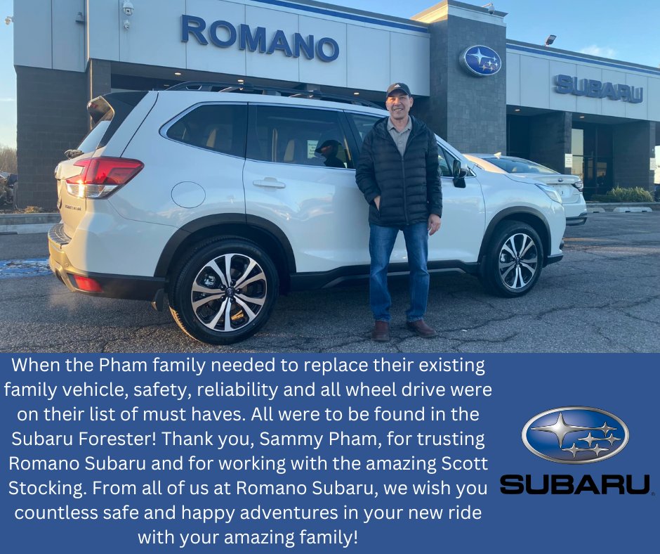 Romano_Subaru's tweet photo. #Subaru #LovePromise #Forester #ConfidenceInMotion #RomanoSubaru #RomanoAutoGroup #RomanoAutoDealerships #RomanoSubaruFamily https://t.co/3ZKWWSWLoi