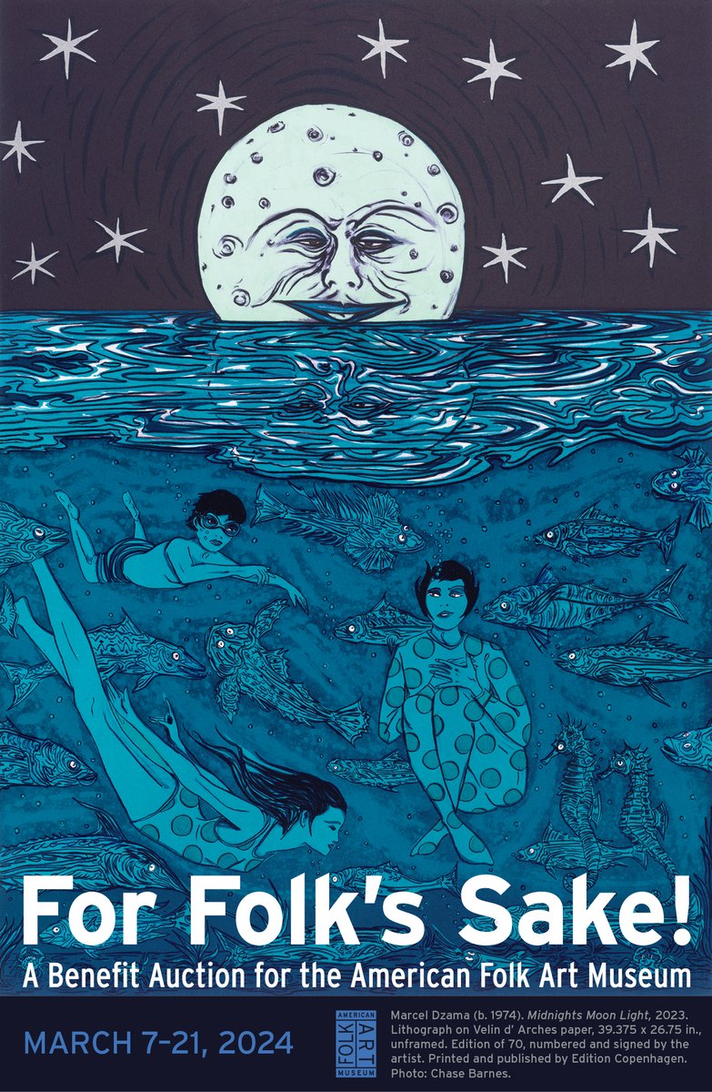 ✨️ Calling all art lovers! Help support our friends at the American Folk Art Museum by bidding on works by outstanding artists in their online Artsy auction, For Folk’s Sake! Bid on works from March 7-21 by visiting artsy.net/folkartmuseum