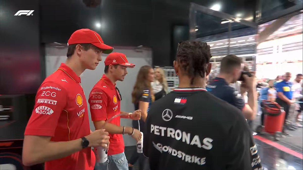 leclercsletters's tweet photo. CHARLES, LEWIS AND OLLIE! FERRARI 2025 https://t.co/NJdRUht1L1