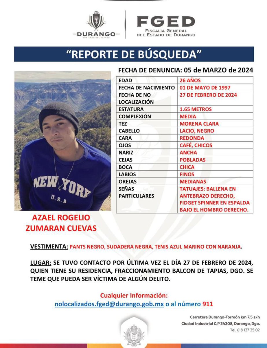 contextodgo's tweet photo. #Reportedebusqueda ayudemos a encontrarlo, cualquier información es importante y de mucha ayuda https://t.co/SVG8YphzTT