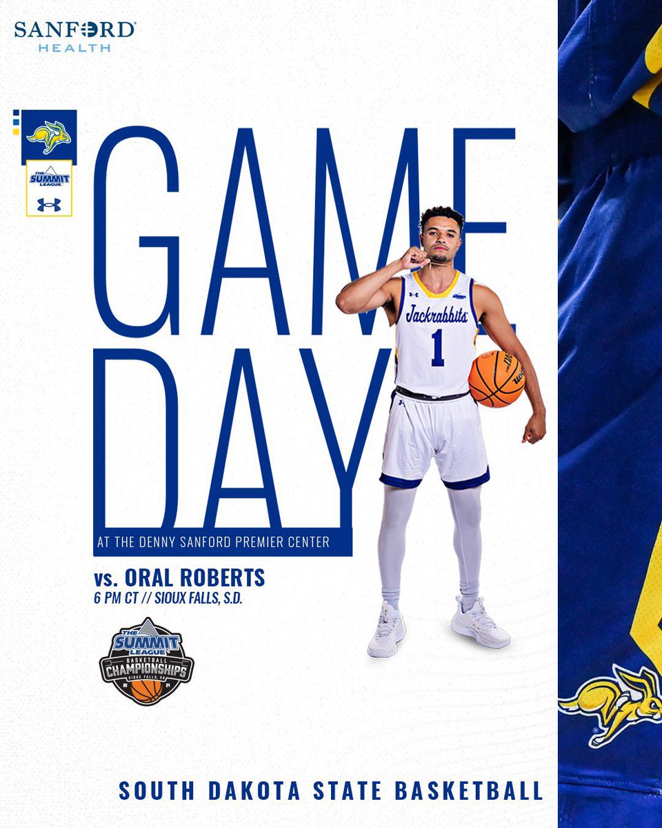 SenTomNelson's tweet photo. Ears Up, Jackrabbits…it’s SUMMIT TOURNAMENT GAME(S)DAY! 💛🐰💙
@GoJacksWBB @GoJacksMBB @GoJacksSDSU @GoJacksCheer @GoJacksDance @SDState @SDStateAlumni @SDSU_PrideBand @SoDakStBandMan #EarsUp #flatjack #GoJacks #March2TheSummit https://t.co/D8IhKDOnlA