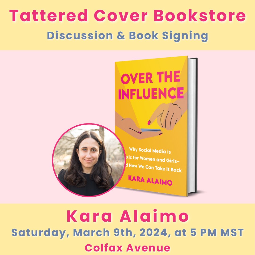 Please tell the people you know in Denver to come hear me speak at @TatteredCover tonight! #Denver #DenverColorado tatteredcover.com/events/kara-al…