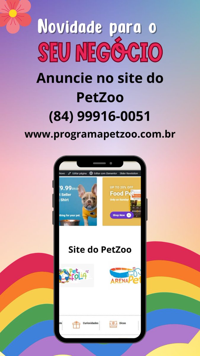BrumaCarlos's tweet photo. Não perca a oportunidade de se destacar e fortalecer sua presença no mercado pet
Anuncie no site do Programa Petzoo🐾 @CarlosBrumatti 
#pet #site #animais #Familia #NatalRN https://t.co/bb7CFj5Mkb