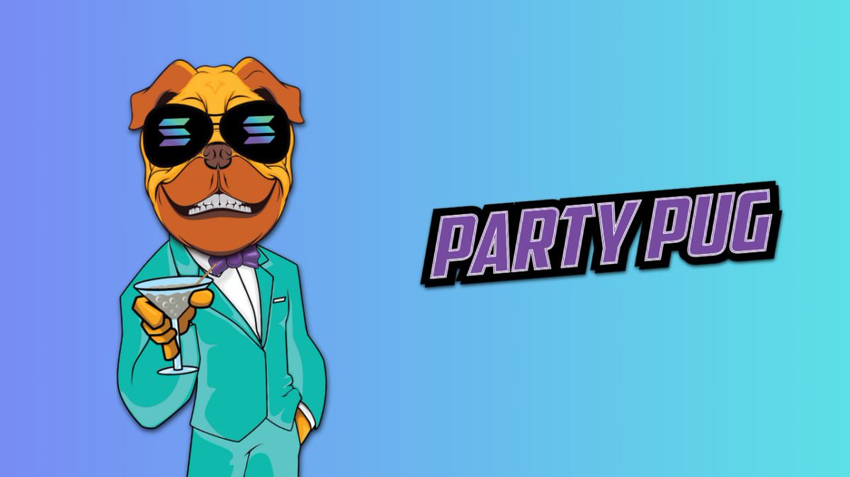 CryptoMoonSh0ts's tweet photo. @PartyPugSol
Party Pug #SOL 

Welcome to the coolest dawg on the blockchain!
Launched 1 day ago and steadily building a solid community.

PUG was created to bring a unique and fresh look to dog coins on Solana. And to be the life of the party!

🟩 100,000,000 Supply
🟩 LP Burned https://t.co/fG1da5zDFv