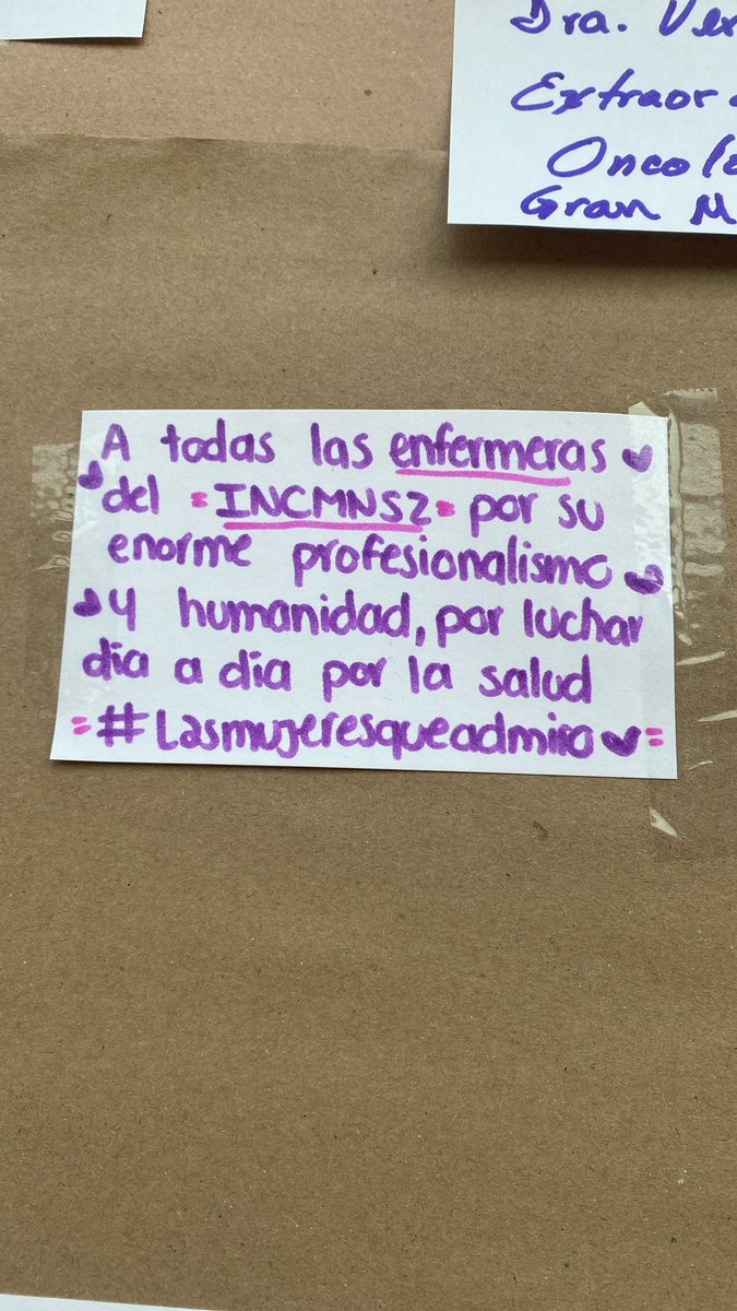 Admiración por el profesionalismo de las mujeres que conforman urgencias @incmnszmx #8deMarzo Muro DAICU