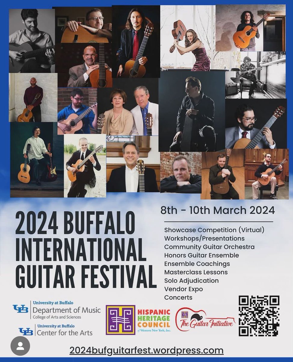 Really excited to give a recital in my hometown #Buffalo tonight for the 2024 Buffalo International Guitar Festival @ubmusicdept playing music of #Bach @patmetheny & @brouwer39 #classicalmusic #FourPathsOfLight #ClassicalGuitar #guitar