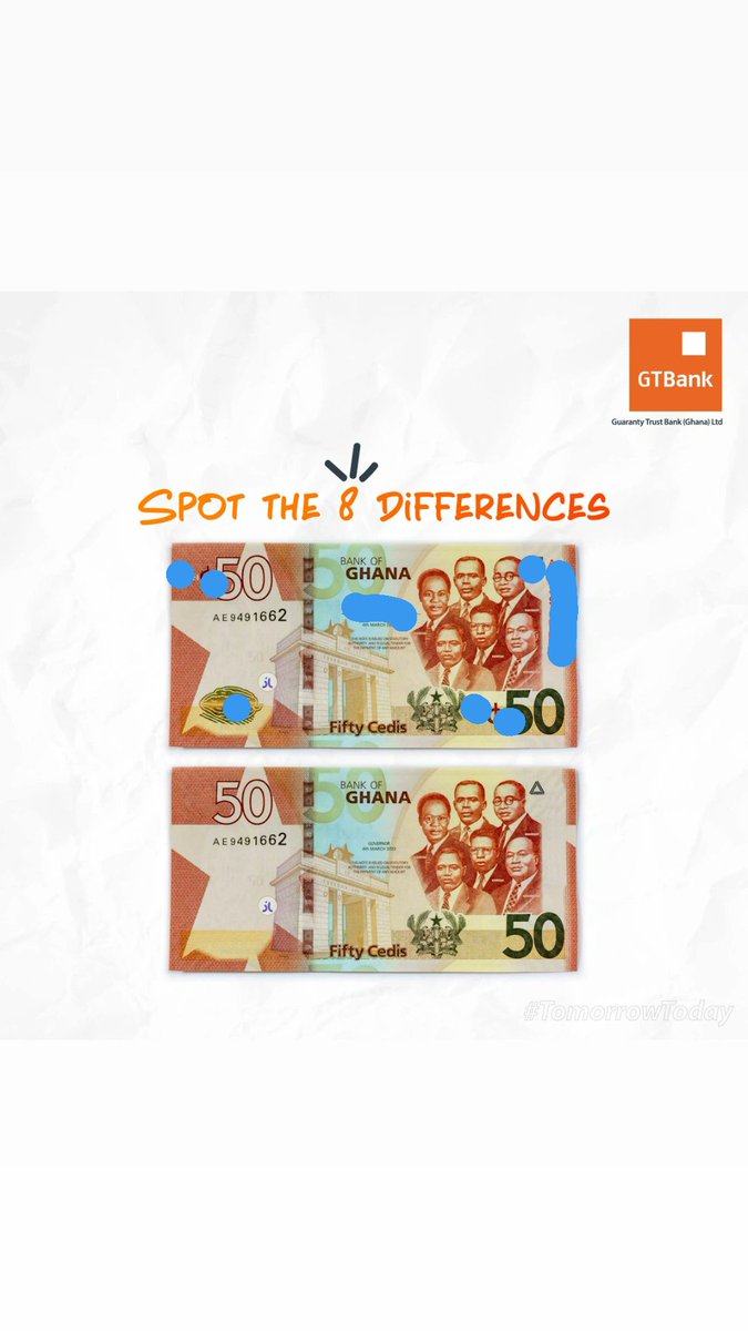 A______prince's tweet photo. @GTBankGhana The 8 differences 😊 https://t.co/SXpnPqMO4n