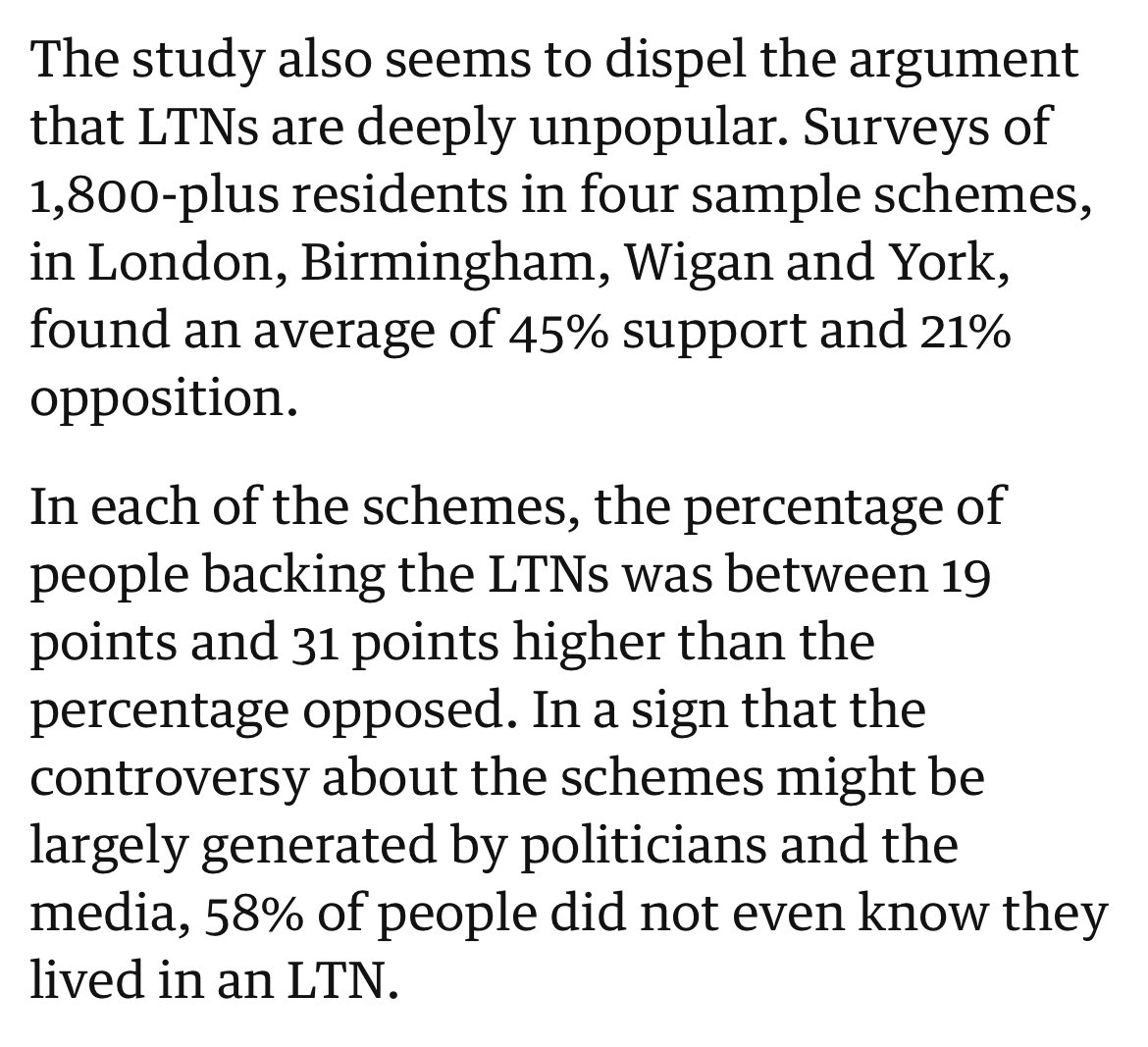 First upzoning, now low-traffic neighbourhoods: We’re now consistently seeing evidence that many policies which are supposedly unpopular (because the system is designed so we only hear from the objectors) turn out to be popular when you do proper representative surveys.