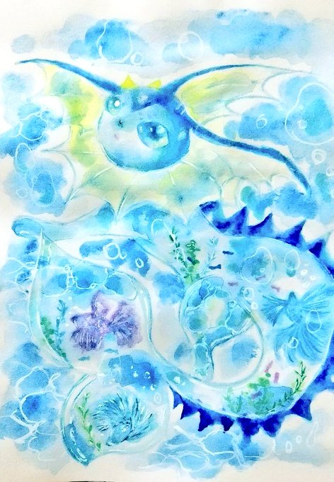 「pokemon (creature) underwater」 illustration images(Latest)