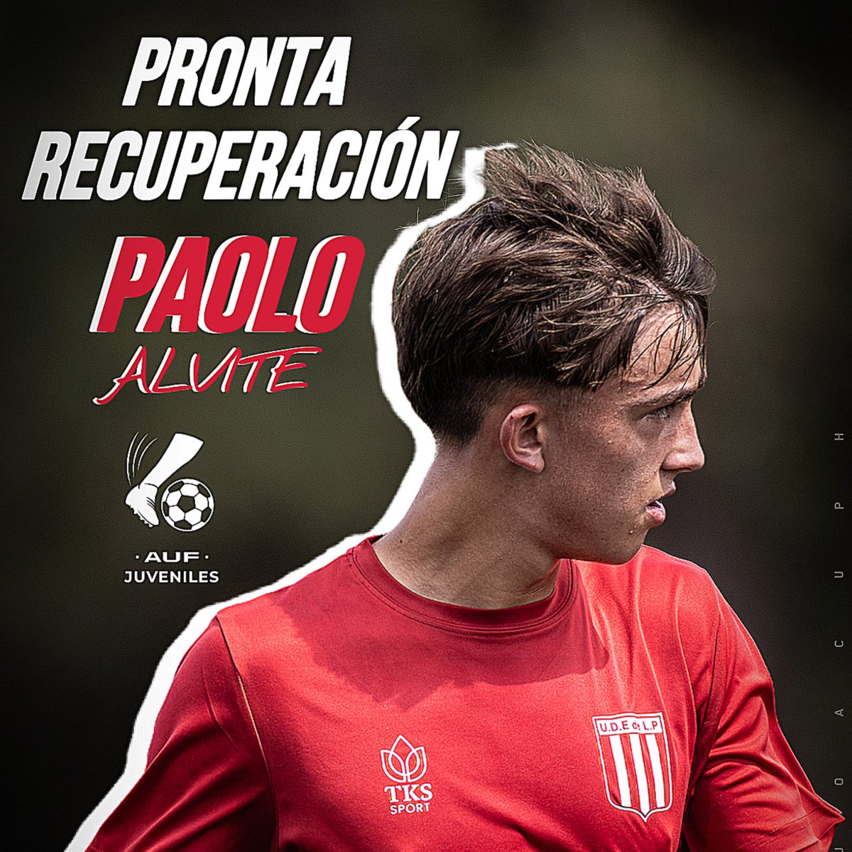 EstudiantesdpUy's tweet photo. 𝙋𝙍𝙊𝙉𝙏𝘼 𝙍𝙀𝘾��𝙋𝙀𝙍𝘼𝘾𝙄𝙊́𝙉 @paoloalvitee 💪🦁.

Nuestro juvenil @paoloalvitee en el partido amistoso disputado el día de ayer, le rompieron el Tabique Nasal.

De parte del club le deseamos una pronta recuperación✊. https://t.co/cNKm1C5Xiu