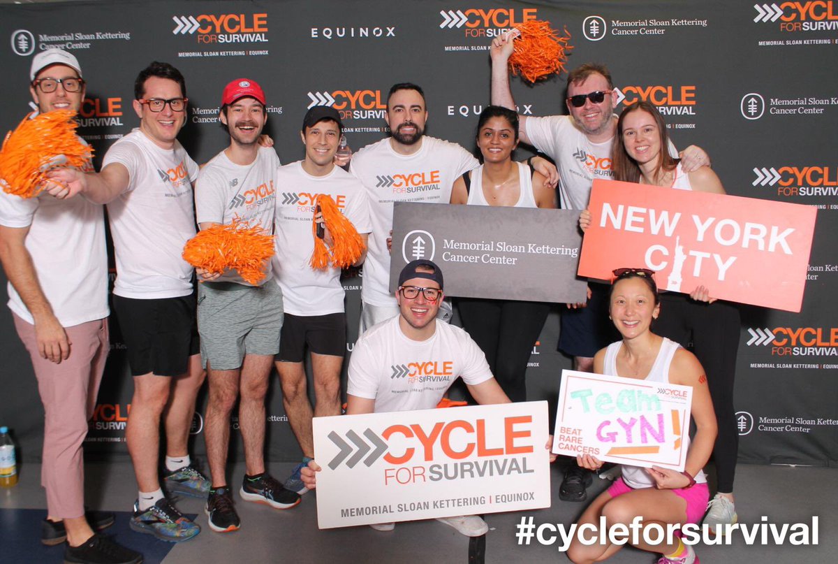 TeamOvary_MSK's tweet photo. Grateful for this incredible team and their work to raise money and awareness for rare cancers @Cycle4Survival! @AaronPraissMD @BillzamMD @RyanKahnMD1 @DonohoeFionan @tsialater @sushmitabg https://t.co/7qWwml7WlL
