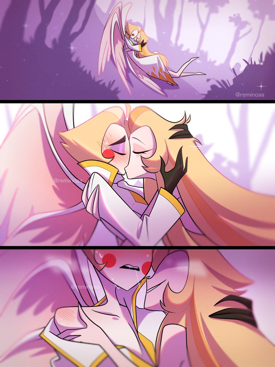 reminoaa's tweet photo. 💋😳🔥
#HazbinHotel #Lucilith 
#HazbinHotelLucifer 
#HazbinHotelLilith https://t.co/vGOIVzyFZK