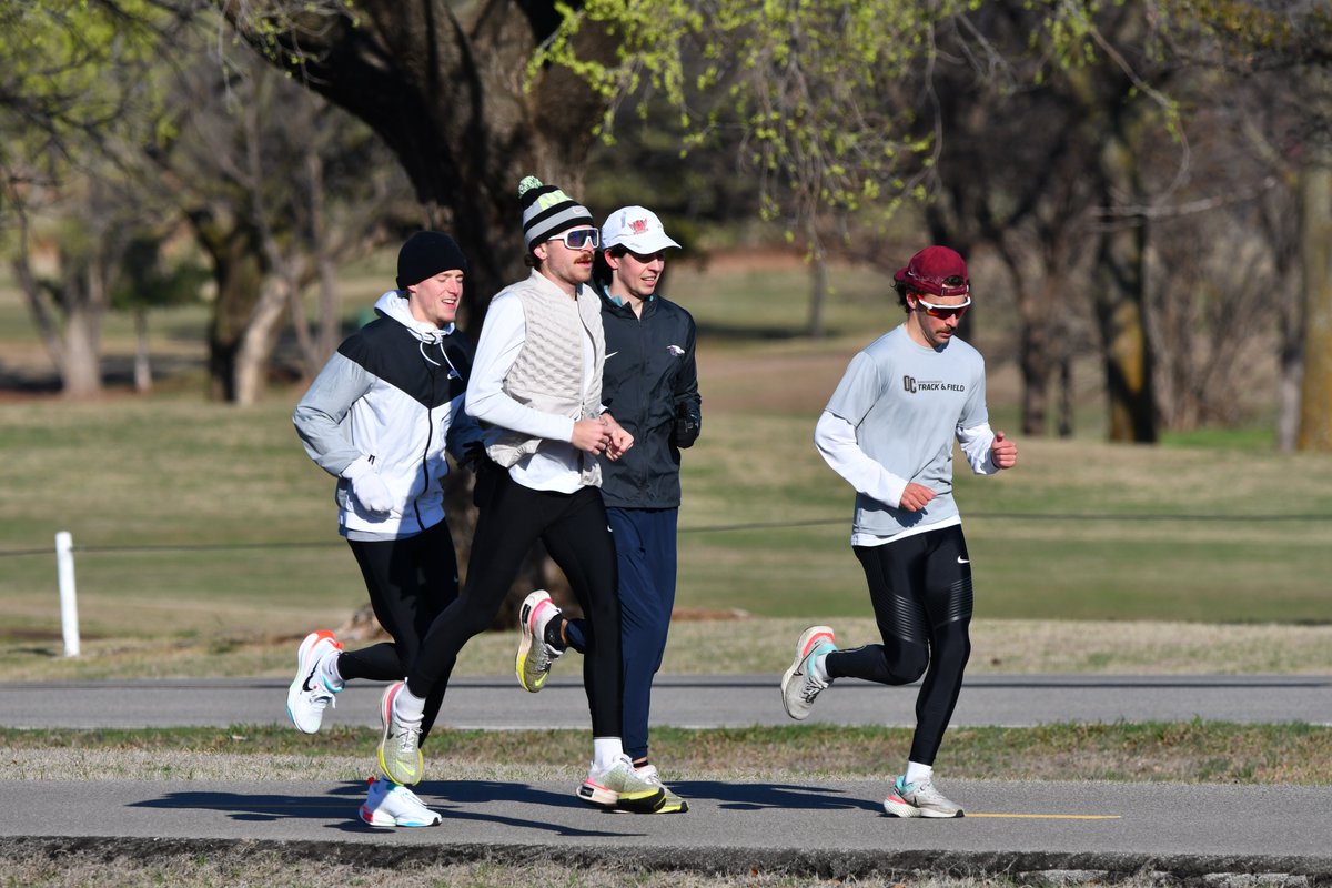 KayakdogOKC's tweet photo. Landrunners on the Bert Cooper Trail in Oklahoma City. During the Beacon Run 2024. #Landrunners #BeaconRun #Bertcooper #running https://t.co/nSuJ99jc40