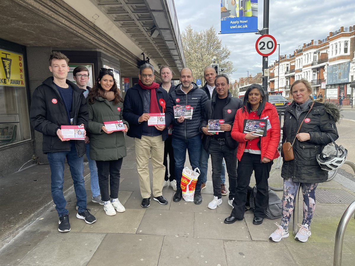 @EalingLabour talking to @Ealing residents. Residents fed up with the Tories and looking forward to @Labour Government. Campaigning for @BassamMahfouz , @MayorofLondon , @RupaHuq with Local Brilliant Councillor @CllrAnand , Councillor @ilaydanijhar and other Labour activists