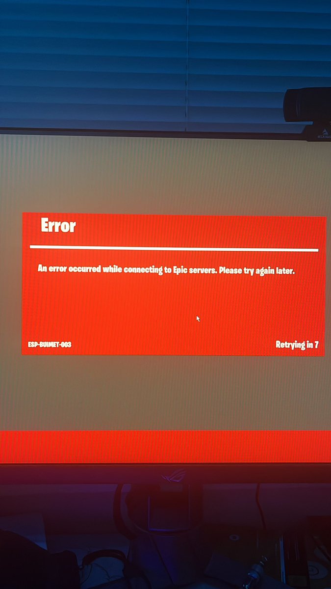 Flicker510's tweet photo. @FortniteStatus Help https://t.co/6V0a5qZ31t