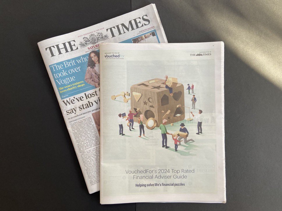 BenCordiner's tweet photo. Proud to be included in @VouchedFor's 2024 Top Rated Financial Adviser Guide, distributed in The Times today. Testament to the great work of the whole Cordiner Wealth Team.  A powerful reminder of the value of great advice. #TopRatedGuide #FinancialAdvisers
@thetimes https://t.co/Ssvu9Uyo47