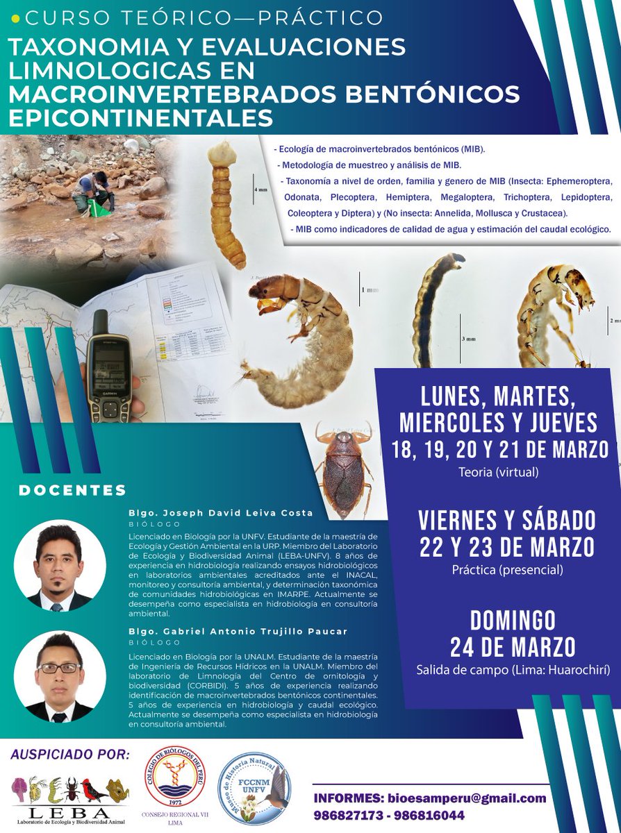 CrviiLima's tweet photo. ¡No te pierdas esta oportunidad de ampliar tus conocimientos y habilidades! Para más información y registro, contáctanos a través del correo bioesamperu@gmail.com o comunícate al número 986827173 - 986816044. https://t.co/LUpDLRGoqh