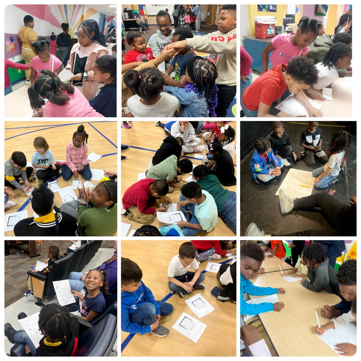 Our students in K-5, collaborated, engaged in team building exercises, & learned about their college house. It was amazing to see students across grade levels join together to build community within their college house. #StudentMentors#AVIDCollegeHouseSystem #BETonJones