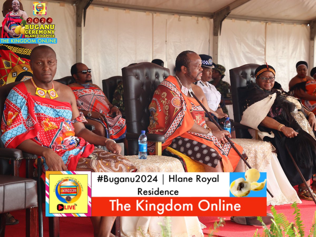 TheKingdom22's tweet photo. 💥🇸🇿🫒DAY 2: BUGANU CEREMONY SECOND LEG, HLANE ROYAL RESIDENCE;

Their Majesties have arrived at the Hlane Royal Residence to mark the start of the main day (Day 2) of the second leg of the Buganu Ceremony. Bayethe! [CRED: ESWATINI GOV]
#Buganu2024
#Eswatini https://t.co/FpSVSIngro