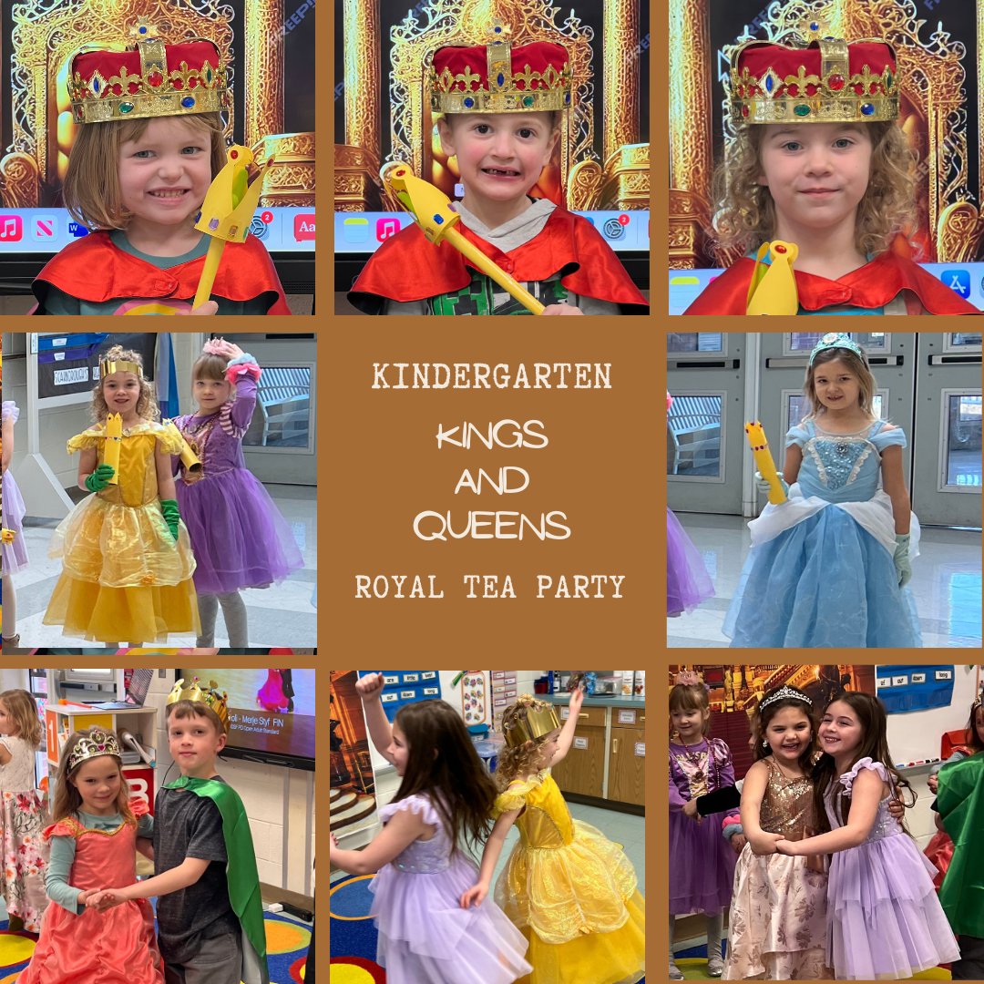 A wonderful way to make learning come to life! Our Kindergarteners concluded their CKLA unit on Kings and Queens with a Royal Tea Party and Ballroom dancing!