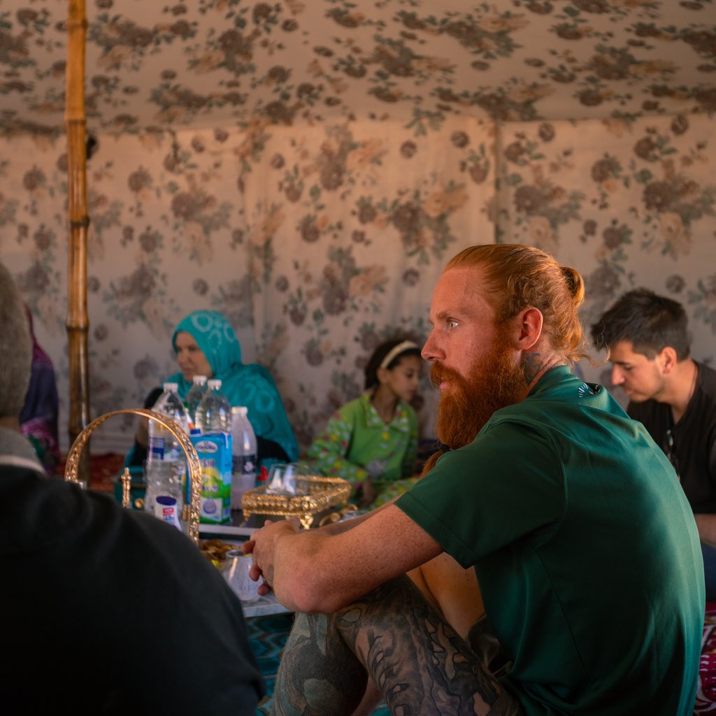 hardestgeezer's tweet photo. #ProjectAfrica Day 320-322: 

Day 320: 73.7km
Day 321: 75.1km
Day 322: ❌

Total raised for @Running_Charity @sandblastarts & @wateraid £197,785

Total distance covered: 14,251km

Days until finish: 29

Yesterday I had the pleasure of being invited to visit the Sahrawi refugee camp. Through our charity fundraiser we are supporting @sandblastarts who run educational and cultural programmes within the camp so it was great to see the impact of this along with other development projects. 

For those that don’t know much about the sahrawis I would absolutely encourage you to check out @sandblastarts for more information on what is happening here. It is astonishing how little media coverage this gets. Over 100,000 people live in this refugee camp that has existed for over 47 years! 

Everyone we met yesterday was extremely hospitable and welcoming. I managed to speak to lots of different people working in different departments within the camps, from farmers working on innovative solutions to growing food in the Sahara desert, to volunteers working in healthcare delivering exceptional care with very limited facilities, to sports ministers doing everything possible to engage young people in sport. 

It was one of the most inspiring days of the mission and I’m hopeful that with your help we can have a positive impact here during project africa & beyond. Would be amazing to see peace & prosperity for everyone involved.

I’m excited to announce I’m also going to be taking on an ambassador role to get hands on in supporting the Sahara marathon which takes place here every year (open to tourists) so stay tuned for more information on how you can get involved in that in the coming months but in the mean time please take a look at @sandblastarts page for more information and if you are able to donate to our charity fundraiser then that is massively appreciated too (link in bio)