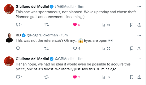Update:
'When Airdrop?' by XCOPY is NOT the teased grail

Buckle up 🍿🍷👀