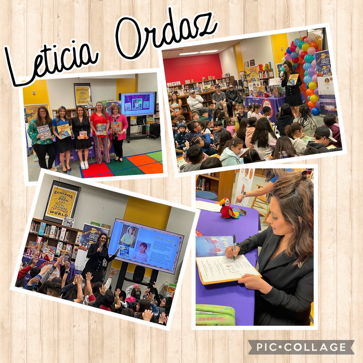 BookswithDavis's tweet photo. What an inspiring day &amp; evening w/ @LeticiaOrdazTV She’s so dedicated to getting books to kids. Love the affirmation @ the beginning of her books she has them read before reading. TY @JudyBBoone &amp; Erica White for making this happen  @BritainElem @IrvingLibraries @MsVillarreal3 https://t.co/qhkszg3pjD