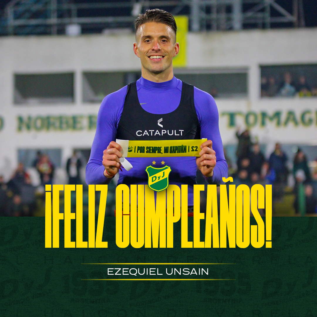 ClubDefensayJus's tweet photo. ⭐️⭐️¡Feliz cumpleaños Ezequiel Unsain! 🎂🥂