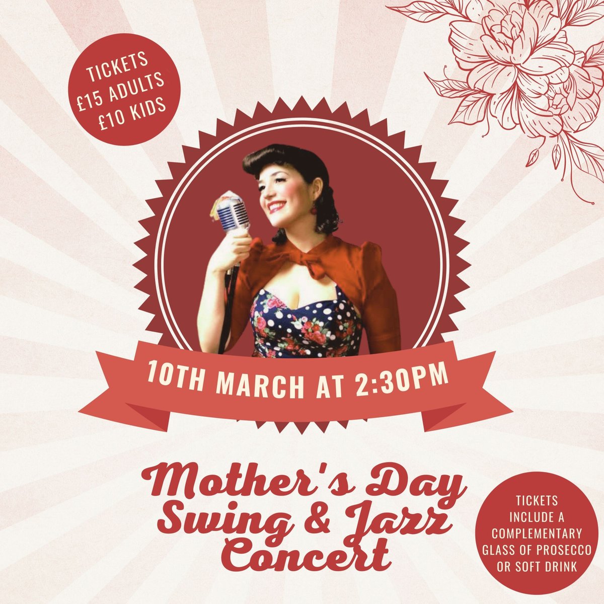 Don't worry if you haven't gotten your #mum the perfect #MothersDay gift yet - we still have tickets available for our special concert this Sunday! Show your mum how much she means to you 💕 Get your tickets now before they're gone! ow.ly/GinX50QPp4Z @jessdegiudici.vocalist