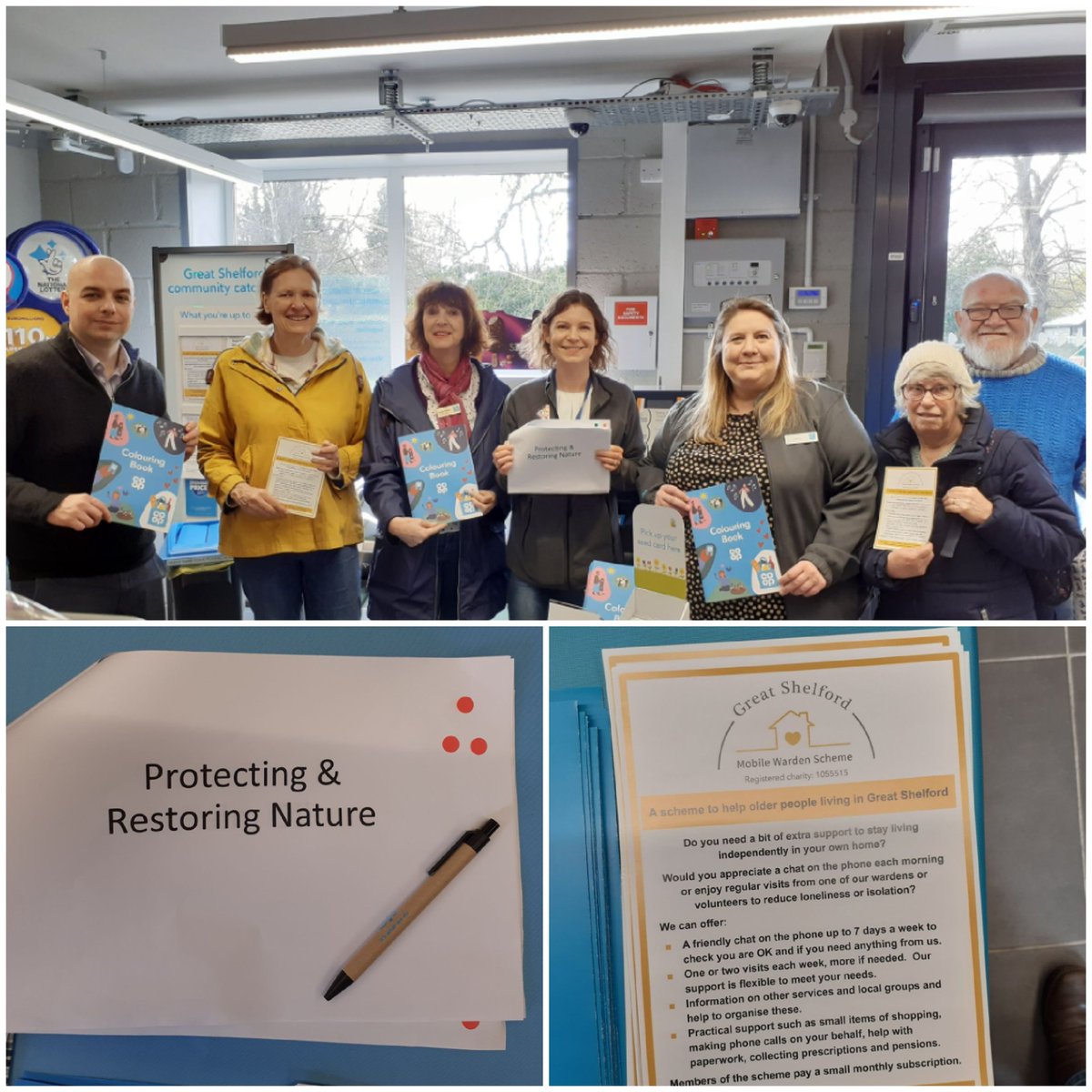 CampbellNaomh's tweet photo. Come and join @coopuk colleagues, #LocalCause Warden Scheme & #MemberPioneers at #GreatShelford Co-op and have your say on what's important to you, such as climate change, #Fairtrade & Workers Rights. Add your dot in store to take part ๐ด https://t.co/tGFLtukV34