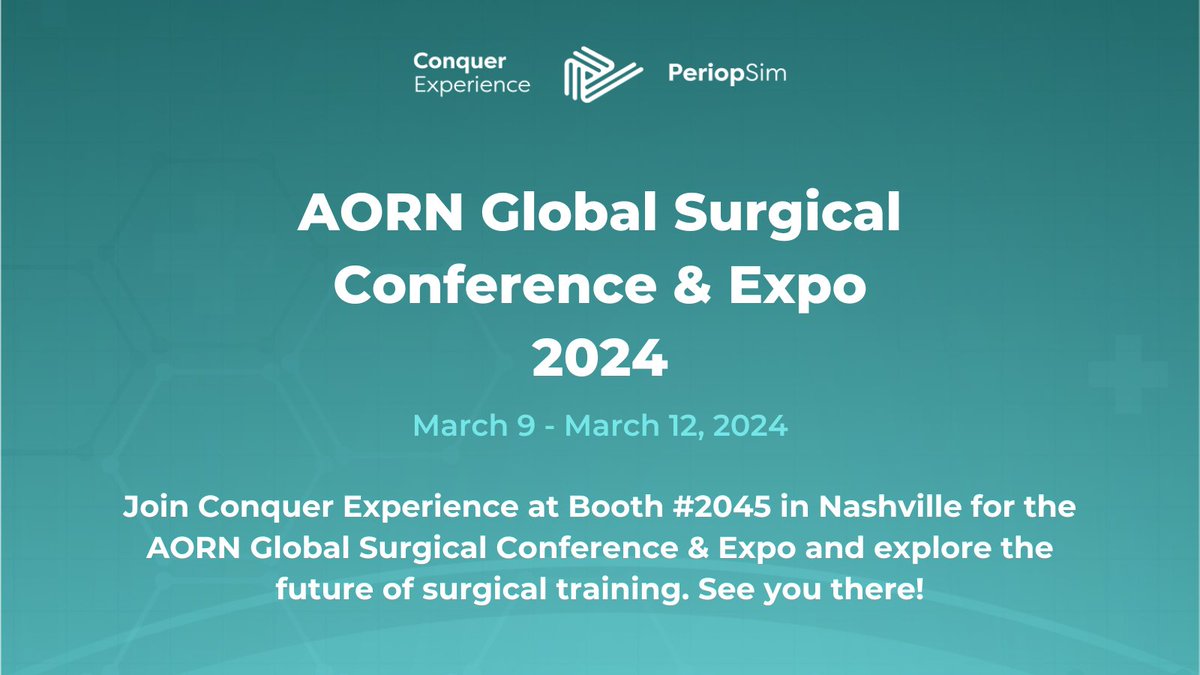 It's here! #AORN2024! 🎉 Join us at Booth #2045 to experience the future of surgical simulation and assessment with #PeriopSim. Can't wait to meet you there and dive into the latest in surgical education together! 🚀 #SurgicalSimulation #InnovationInSurgery
