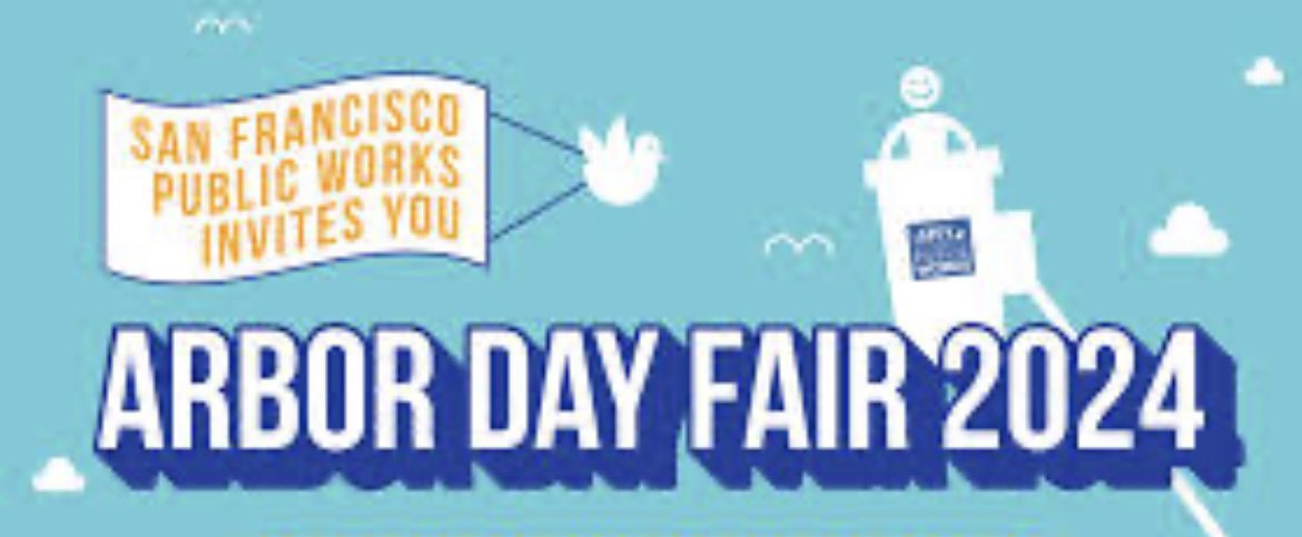 Join us today at our FAMILY-FUN & FREE Arbor Day Fair. 9AM-1PM at the New Traditions Elementary School campus, 2050 Hayes St. Bucket truck rides. Planter box building. Face painting. Goats. Games. Arts and crafts. And more! 🌳🌲🌴