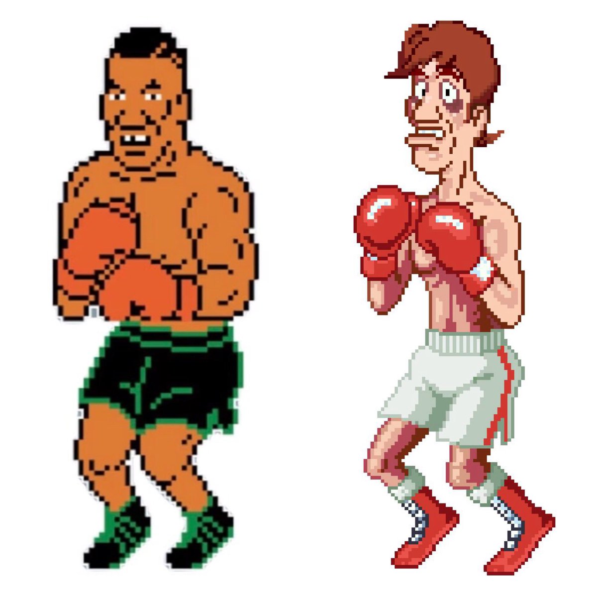 All this talk about Mike Tyson and Jake Paul — all I see is this. 🥊  #GlassJoe #IronMike #PunchOut @MikeTyson @jakepaul, image size:1200x1200