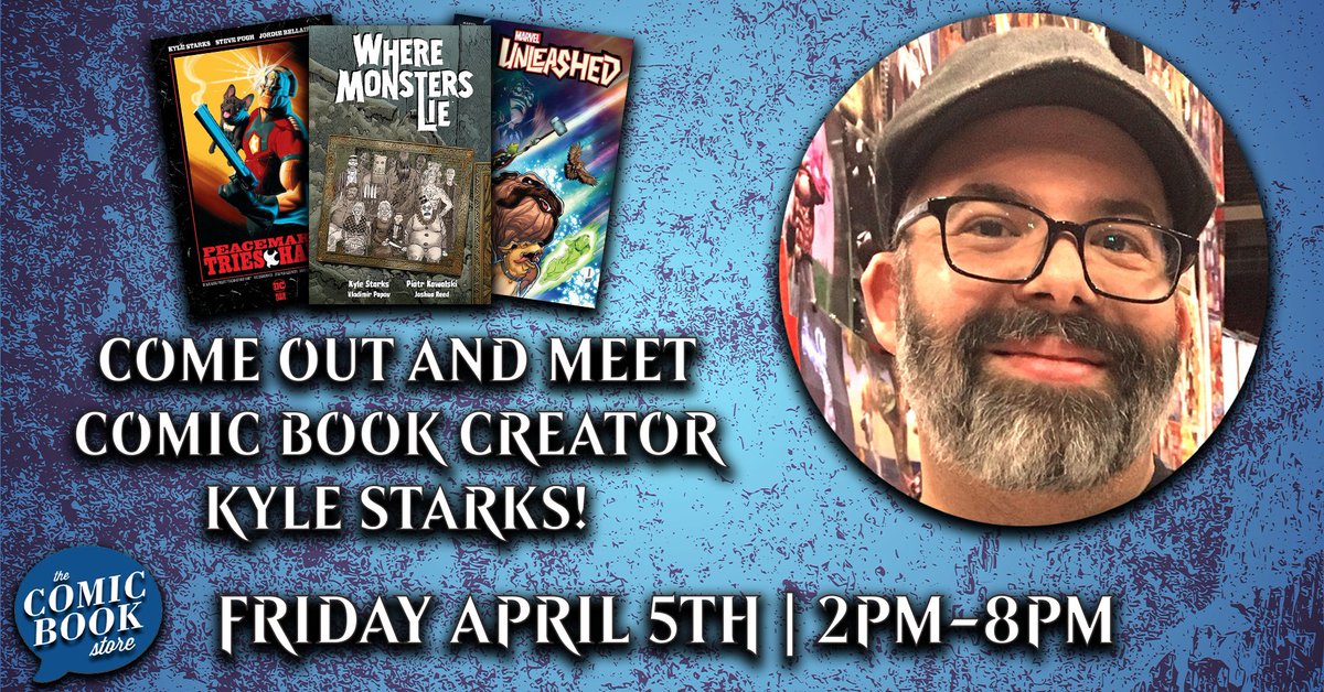 The Comic Book Store (@tcomicbookstore) on Twitter photo We are pleased to announce that <a href="/TheKyleStarks/">Kyle Starks C2E2 O-02</a> will be back in NJ for a signing at the store! Make sure you come out and visit him and let him know how much you have enjoyed his recent work! We are pleased to announce that <a href="/TheKyleStarks/">Kyle Starks C2E2 O-02</a> will be back in NJ for a signing at the store! Make sure you come out and visit him and let him know how much you have enjoyed his recent work!