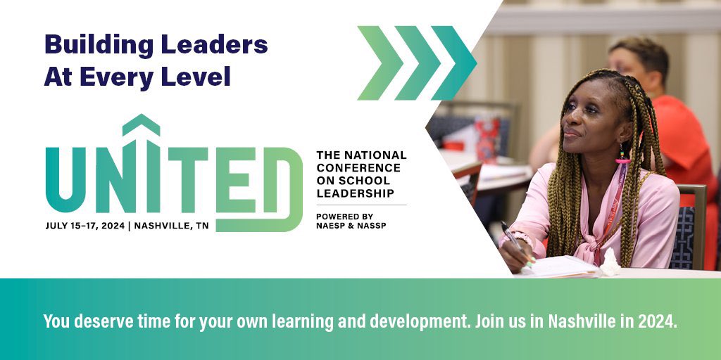 The PREMIER educational conference in the United States! Register now! theunitedconference.org/register @NAESP @NASSP See you in Nashville!