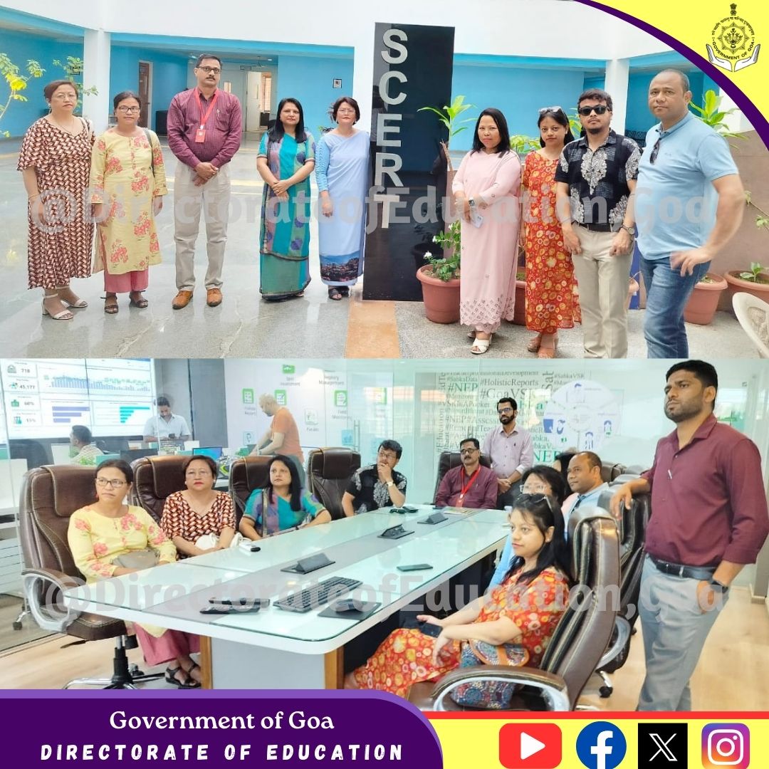 DOE_GOA's tweet photo. 🌟Embarking on an illuminating educational journey in the coastal haven of Goa, Director and the dynamic team from DERT, Shillong, visited Goa @DrPramodPSawant @goacm @PIBShillong @ShillongTimes @SangmaConrad @EduMinOfIndia @dip_goa @goanewshub @goanewslink https://t.co/ciFAWqNrbo