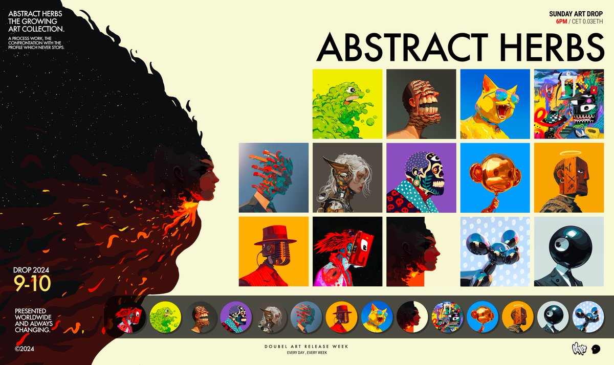 ABSTRACT HERBS

,the Daily art Collection

09+10/2024
hotFix Gwei Drop. 

Giveaway🚨
-> Like &amp; RT  this post  to participate    
all details &amp; informations below        
👇