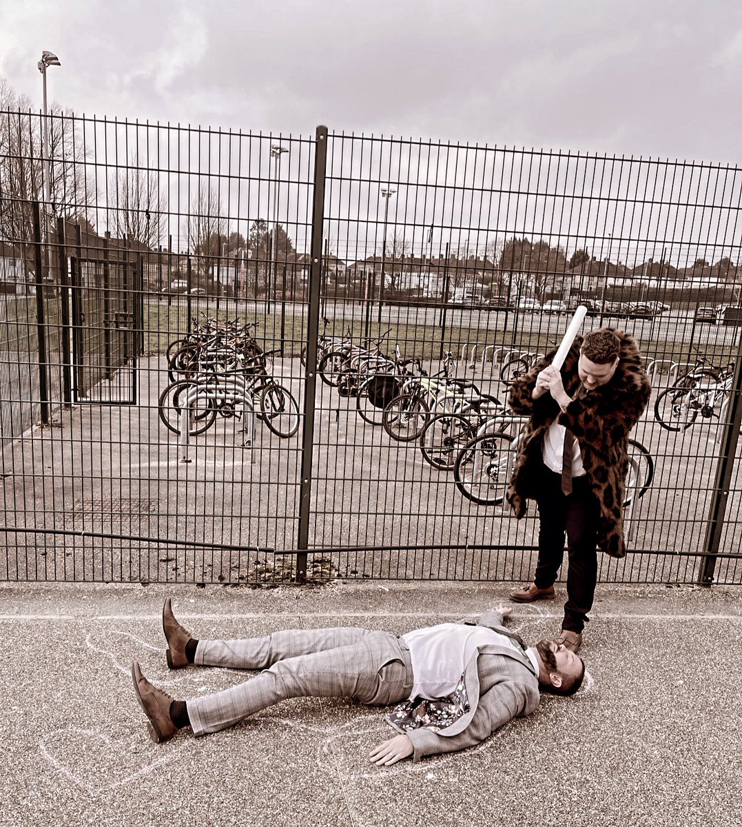 Our pupils &amp; staff obsessed with the twists &amp; ending of the #Novella! Our main characters absolutely certain they needed to act it out for this tweet- what a treat! #BringingReadingToLife #WeRead #AmazingNUSA #Oscars #TheSideGate #Purpose #Integrity <a href="/BAFTA/">BAFTA</a> #TripToWembleyNoMore 🐆