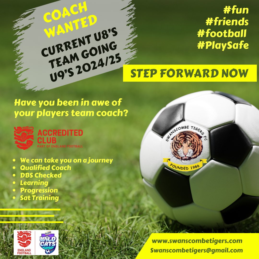 STFCAbility's tweet photo. COACH WANTED - Volunteer to step forward, we have grown another U8’s team who will be entering the league for season 2024/25 as U9’s. We need someone who has maybe been watching their son in training, and would like the opportunity to step forward &amp; help shape lives with Football https://t.co/q5LxoZDCPr