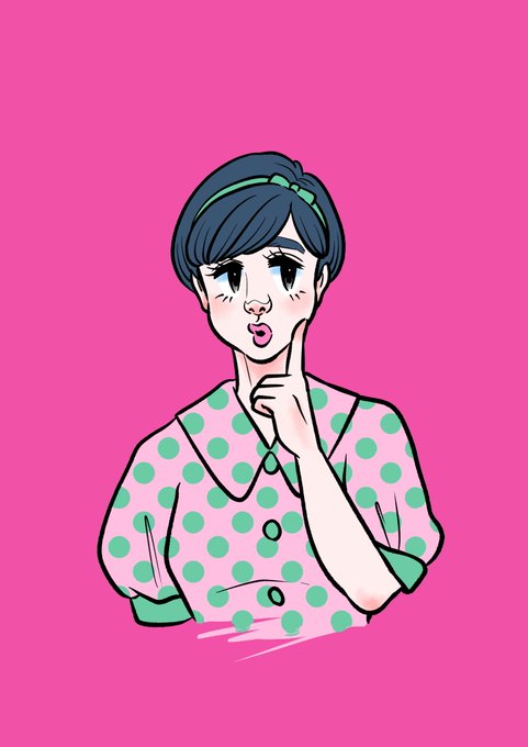「前髪 ピンクシャツ」のTwitter画像/イラスト(新着)